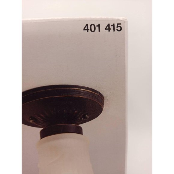 Hampton Bay Flush Mount 1-Light 5.1'' By  7.2 - Picture 6 of 9